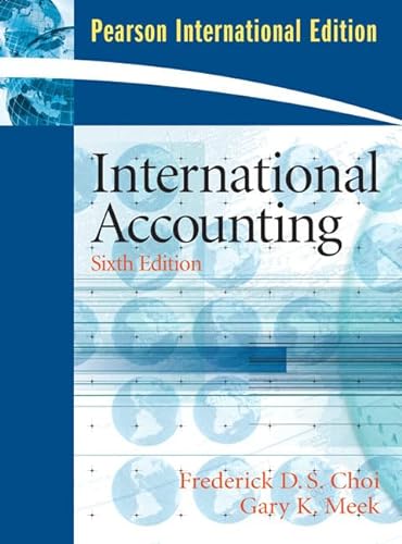 Beispielbild fr International Accounting: International Edition zum Verkauf von Ammareal