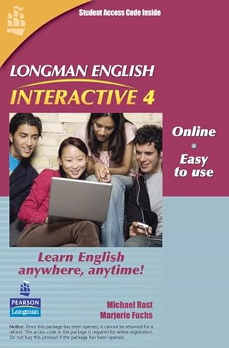 Imagen de archivo de Longman English Interactive 4, Online Version, American English (Access Code Card) a la venta por medimops