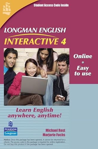 Stock image for Longman English Interactive 4, Online Version, American English (Access Code Card) for sale by medimops