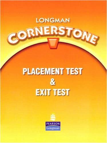 Stock image for Longman Cornerstone Placement Test ; 9780138136666 ; 0138136661 for sale by APlus Textbooks