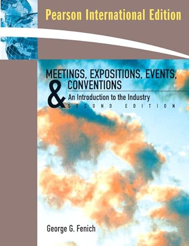 Stock image for Meetings, Expositions, Events and Conventions : International Edition for sale by Better World Books
