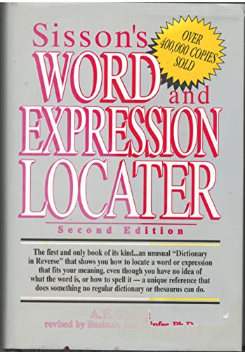 Beispielbild fr Sisson's Word and Expression Locater zum Verkauf von SecondSale