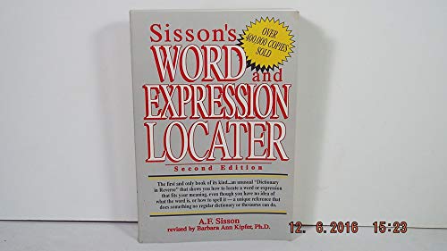 Beispielbild fr Sisson's Word and Expression Locater (Prentice-Hall Career & Personal Development) zum Verkauf von Wonder Book