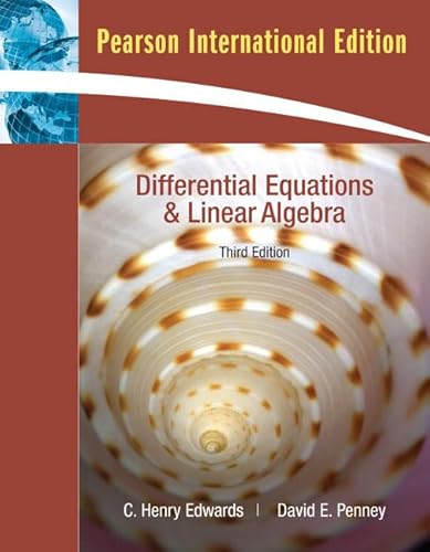 9780138141028: Differential Equations and Linear Algebra: International Edition