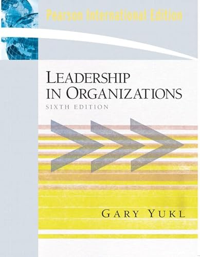 9780138142681: Leadership in Organizations: International Edition