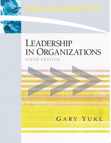 9780138142681: Leadership in Organizations: International Edition