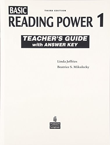 Basic Reading Power 1 Teacher's Guide with Answer Key, 3rd Edition (9780138144470) by JEFFRIES, MIKULECKY