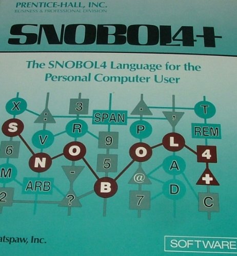 9780138151195: Snobol 4+: The Snobol Language for Personal Computer Use (With Software)
