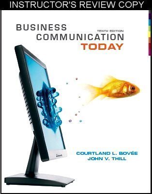 Stock image for Business Communication Today 10th Edition (Instructors Review Copy) for sale by ThriftBooks-Dallas