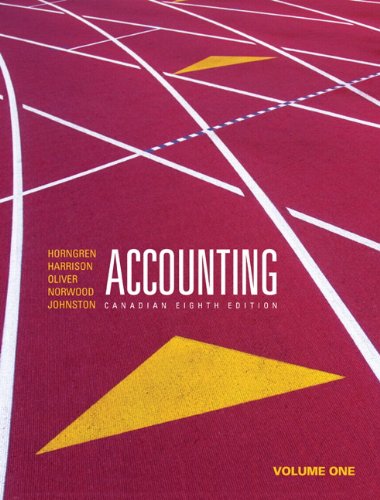 Beispielbild fr Accounting, Volume 1, Canadian Eighth Edition (8th Edition) zum Verkauf von Starx Products