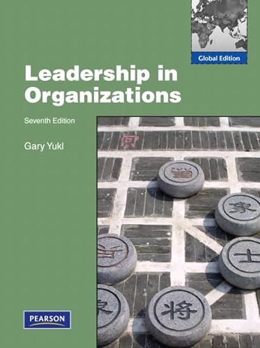 Stock image for Leadership in Organizations : International Edition for sale by Better World Books