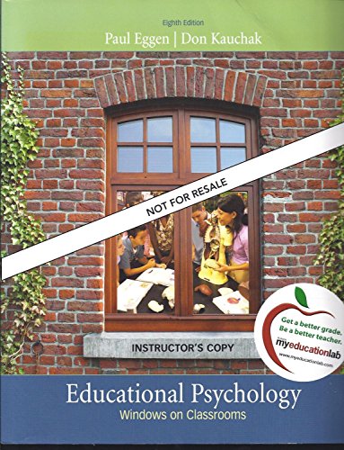 Beispielbild fr Educational Psychology: Windows on Classrooms zum Verkauf von ThriftBooks-Dallas