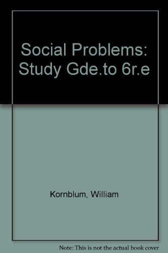 Stock image for Study Guide and Workbook for Social Problems, 6th for sale by a2zbooks