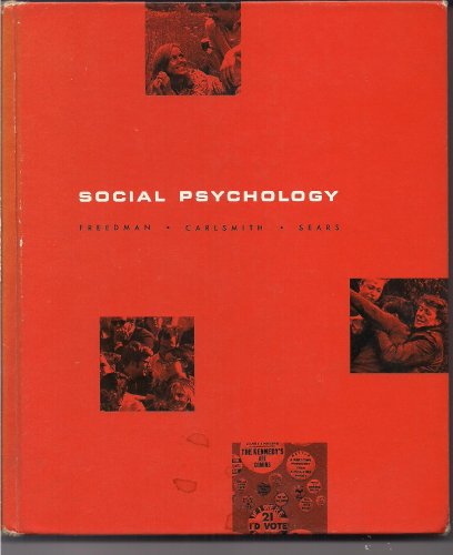 Beispielbild fr Social psychology zum Verkauf von Wonder Book