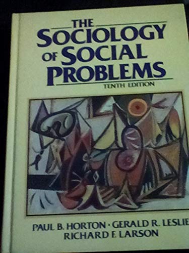 Beispielbild fr The Sociology of Social Problems zum Verkauf von Irish Booksellers