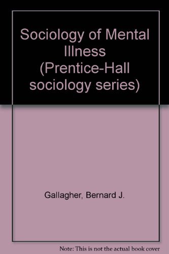 9780138209285: Sociology of Mental Illness