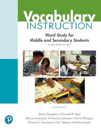 Stock image for Vocabulary Instruction: Word Study For Middle And Secondary Students for sale by GreatBookPrices