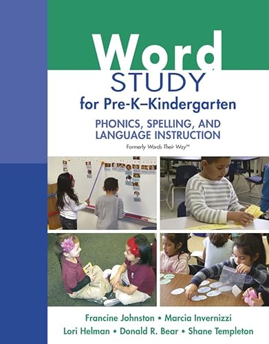 Imagen de archivo de Word Study For Pre-K - Kindergarten: Phonics, Spelling, And Language Instruction a la venta por GreatBookPrices