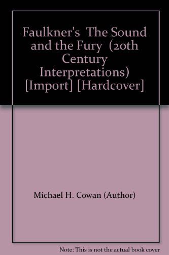 Imagen de archivo de Faulkner's " The Sound and the Fury " (20th Century Interpretations) [Import] [Hardcover] a la venta por Better World Books