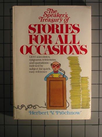 Beispielbild fr The Speaker's Treasury of Stories for All Occasions zum Verkauf von Redux Books