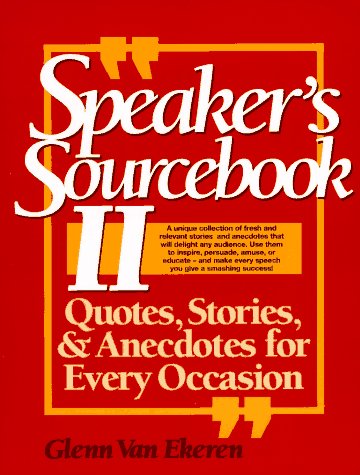 9780138252250: The Speaker's Sourcebook: 2
