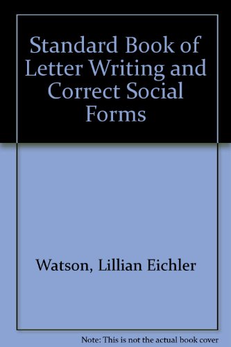 9780138416270: Standard Book of Letter Writing and Correct Social Forms