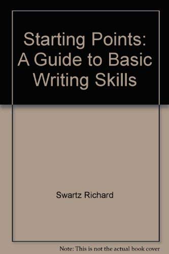 9780138430290: Starting points: A guide to basic writing skills