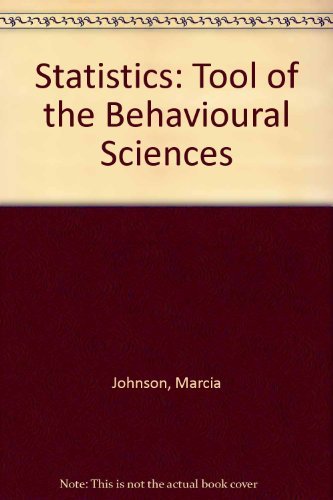 Stock image for Statistics: Tool of the Behavioral Sciences for sale by HPB-Red