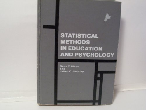 Imagen de archivo de Statistical methods in education and psychology (Prentice-Hall series in educational measurement, research, and statistics) a la venta por Once Upon A Time Books