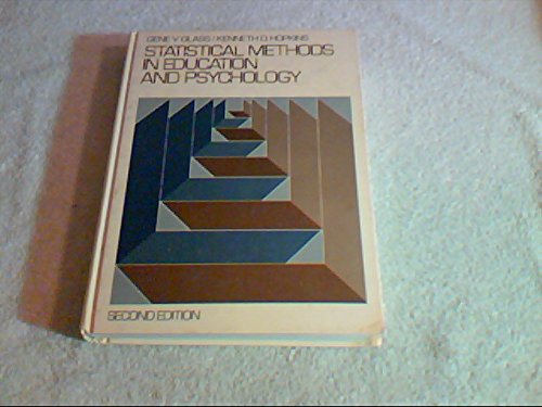 Imagen de archivo de Statistical Methods in Education and Psychology a la venta por BookHolders