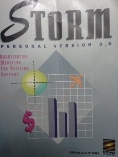 Storm: Personal Version 3.0 : Quantitative Modeling for Decision Support (9780138474430) by Emmons, Hamilton; Flowers, A. Dale
