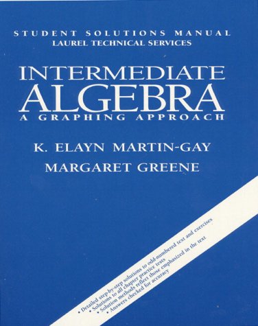 Beispielbild fr Intermediate Algebra: A Graphing Approach zum Verkauf von Wonder Book