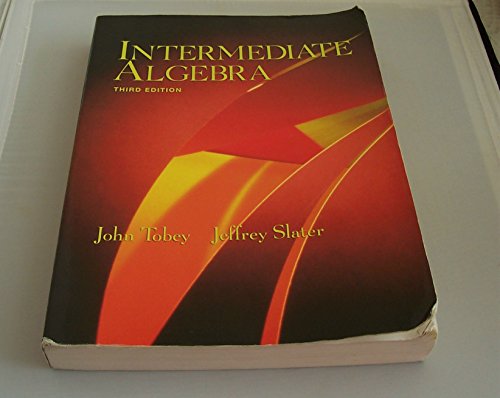 Beispielbild fr Intermediate Algebra (3rd Edition) zum Verkauf von Wonder Book