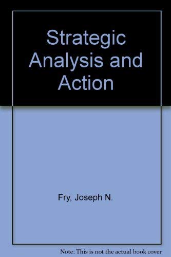 9780138509187: Strategic Analysis and Action/U.S.