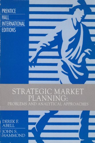 9780138510497: Strategic Market Planning: Problems and Analytical Approaches