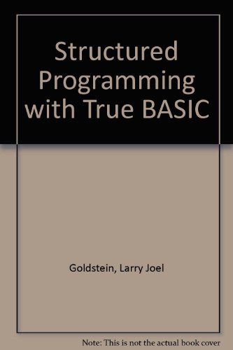 9780138550080: Structured Programming With True Basic