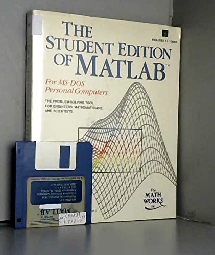 9780138559748: The Student Edition of Matlab: For MS-DOS Personal Computers (The Matlab Curriculum Series)