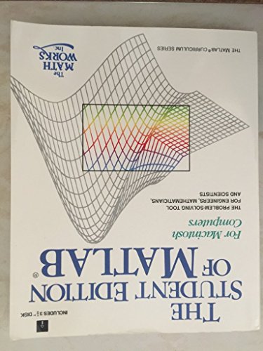 Imagen de archivo de Student Edition of MATLAB for Macintosh Computers (MATLAB Curriculum Series) a la venta por dsmbooks