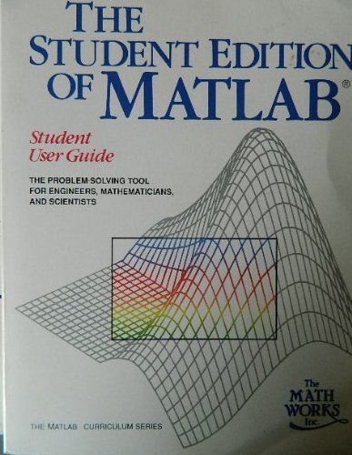 Imagen de archivo de Book Only (The Student Edition of Matlab) a la venta por WorldofBooks