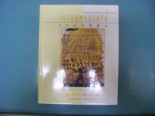 Beispielbild fr Intermed Algebra Coll Student Aie: Instructor*s Edition zum Verkauf von Romtrade Corp.