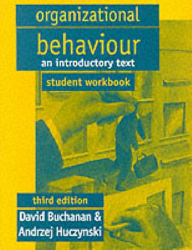 9780138611620: Organizational Behaviour: Student's Manual