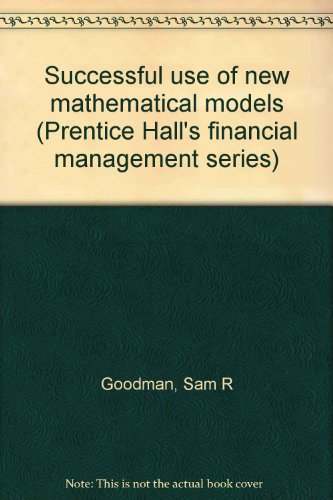 Stock image for Successful Use of New Mathematical Models for sale by Better World Books