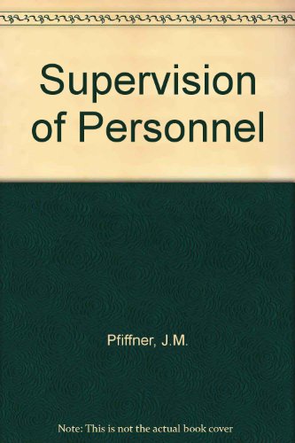 Stock image for The Supervision of Personnel for sale by ThriftBooks-Atlanta