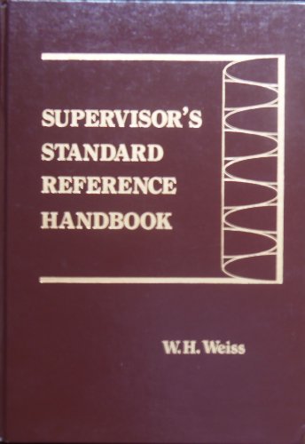 Beispielbild fr Supervisors Standard Reference Handbook zum Verkauf von Wonder Book