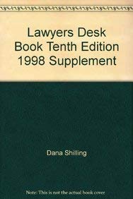 Beispielbild fr Lawyers Desk Book Tenth Edition 1998 Supplement zum Verkauf von Unique Books For You