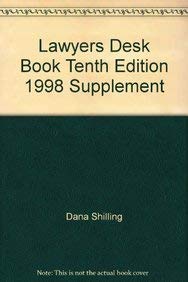 Stock image for Lawyer's Desk Book: 1998 Supplement for sale by SecondSale