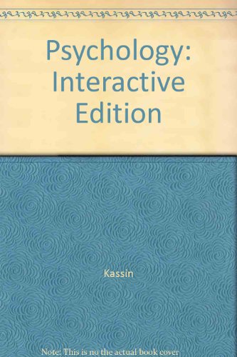 Psychology: Interactive Edition (9780138857172) by [???]