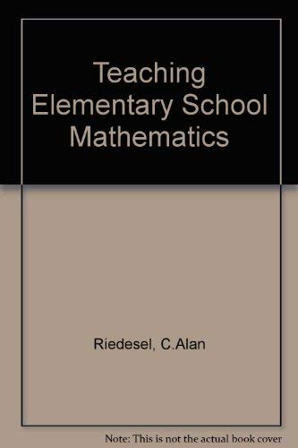 Stock image for Teaching Elementary School Mathematics for sale by The Unskoolbookshop