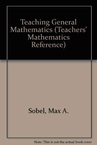 Stock image for Teaching general mathematics for sale by Better World Books