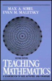 Beispielbild fr Teaching Mathematics: A Sourcebook of AIDS, Activities, & Strategies zum Verkauf von ThriftBooks-Dallas